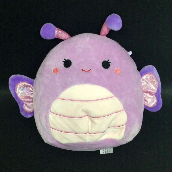 Kellytoy Squishmallows Happy Brenda 8" Lavender Purple Butterfly Shimmer Wings - Picture 1 of 8